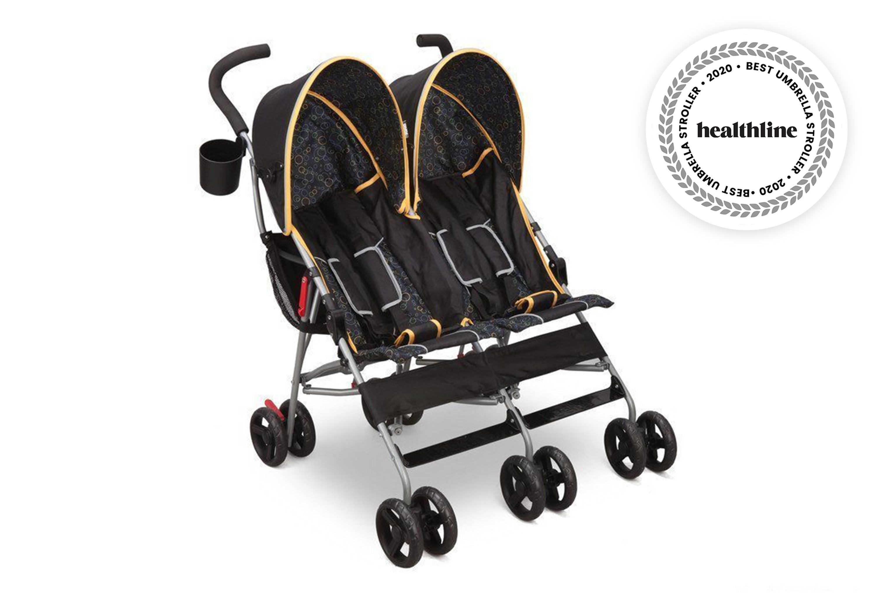 LX Side by Side Double Stroller for Twins - Lightweight & Compact Design for Easy Maneuvering - Perfect for Shopping, Travel, and Outdoor Adventures
