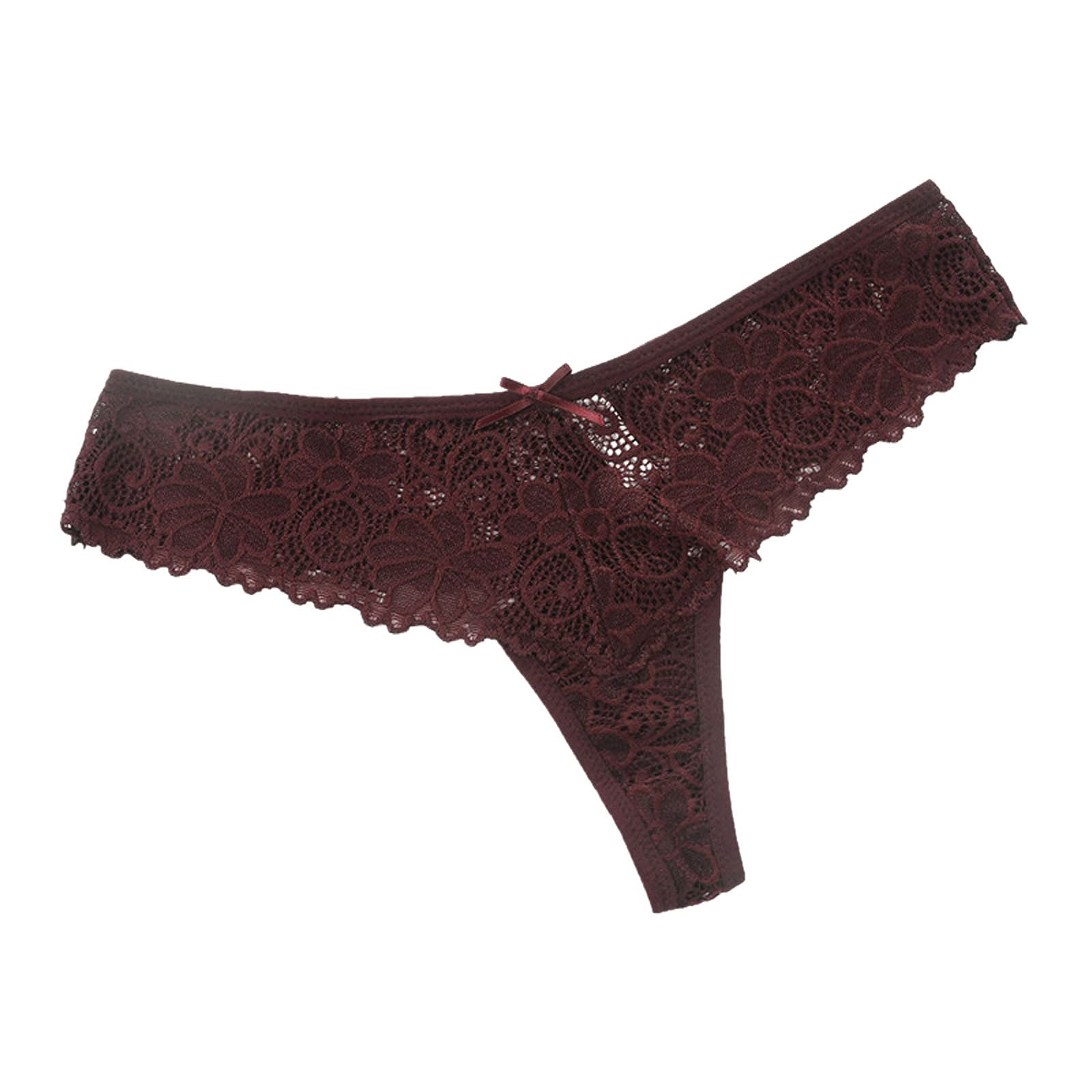 Sexy Lace Hipster Panties for Women - Plus Size Thong & Cheeky Bikini Underwear Set (6-Pack) | Comfortable T-Back Lingerie for Everyday Wear & Special Occasions