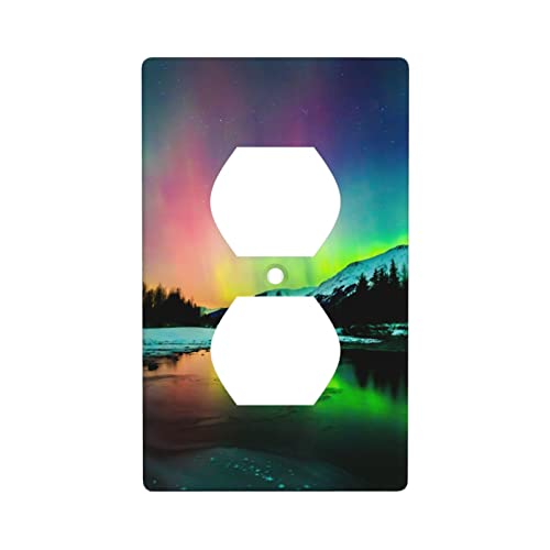 Green Aurora Single Duplex Wall Plate