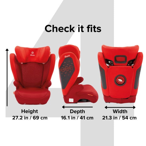 Diono Monterey 4 DXT Latch Booster Car Seat - High Back Booster for Kids 4-12 Years (Up to 120 lbs) | Side Impact Protection | Easy Installation | Perfect for School, Travel & Everyday Use