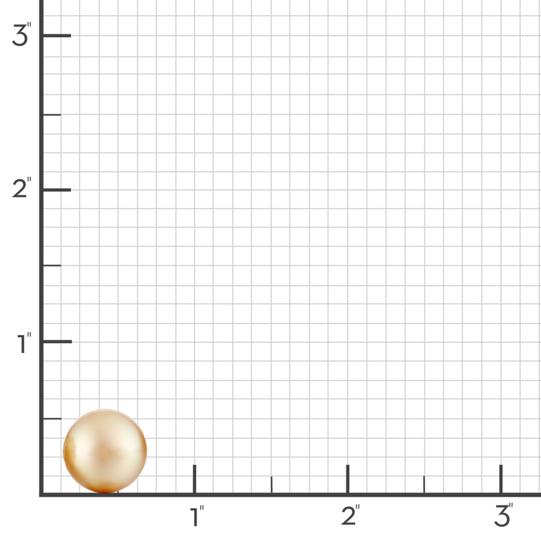15mm Golden South Sea Pearl Earrings - Luxury Stud Earrings for Women, Genuine Pearls Jewelry Gift for Her, Perfect for Weddings & Special Occasions
