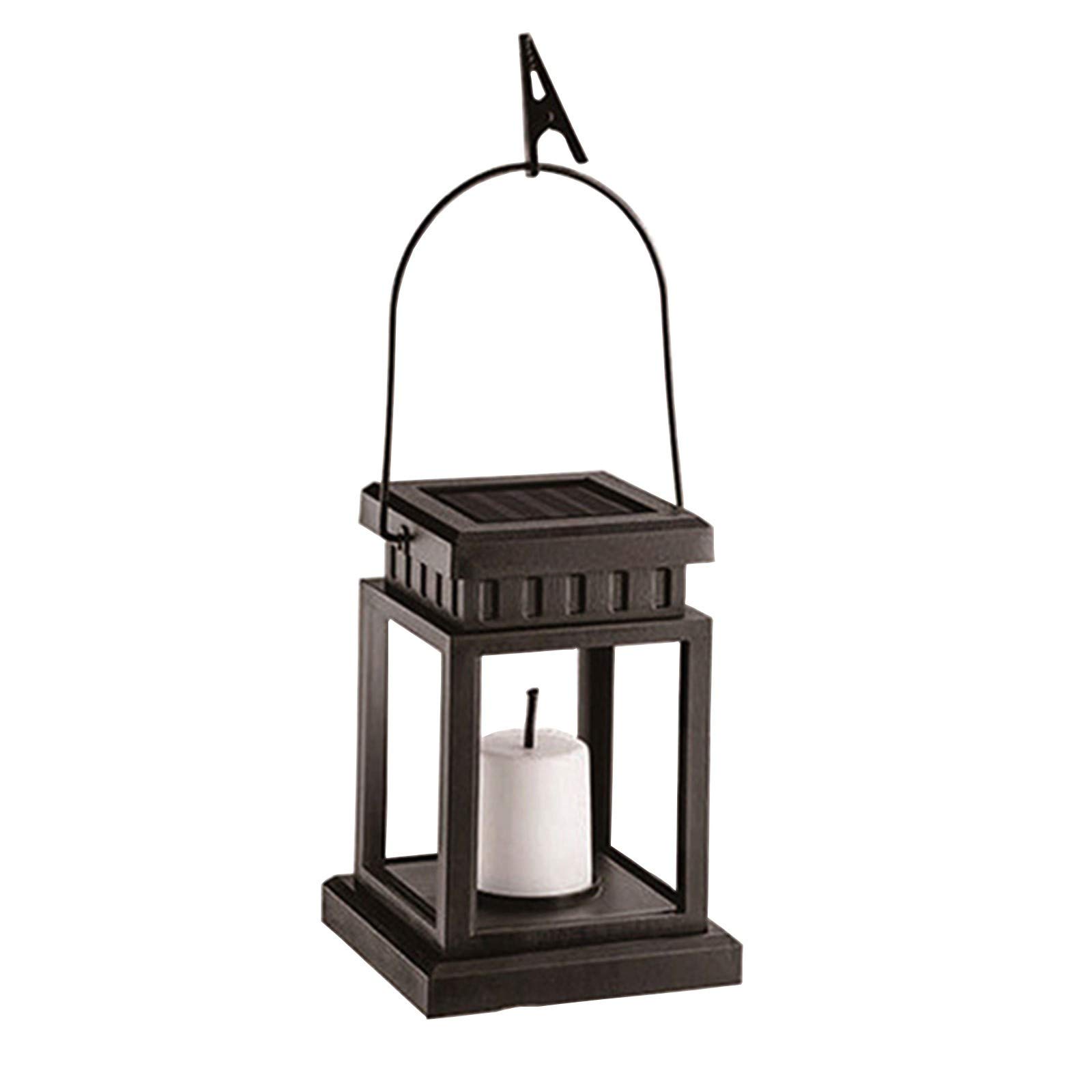 Aozhen Solar Powered LED Candle Lantern - Waterproof Outdoor Hanging Light for Garden, Patio, Christmas Tree Decoration (White, 1PC) | Perfect for Backyard, Pathway, and Holiday Lighting