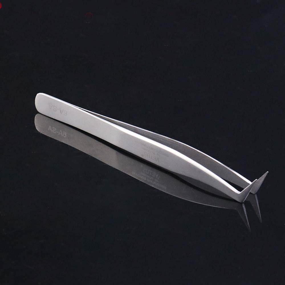 MA LASH Vetus Professional 5B-SA Eyelash Extension Tweezers - Swiss Anti-Static Stainless Steel for Volume & Classic Lashes | Precision Tools for Salon & Home Lash Artists