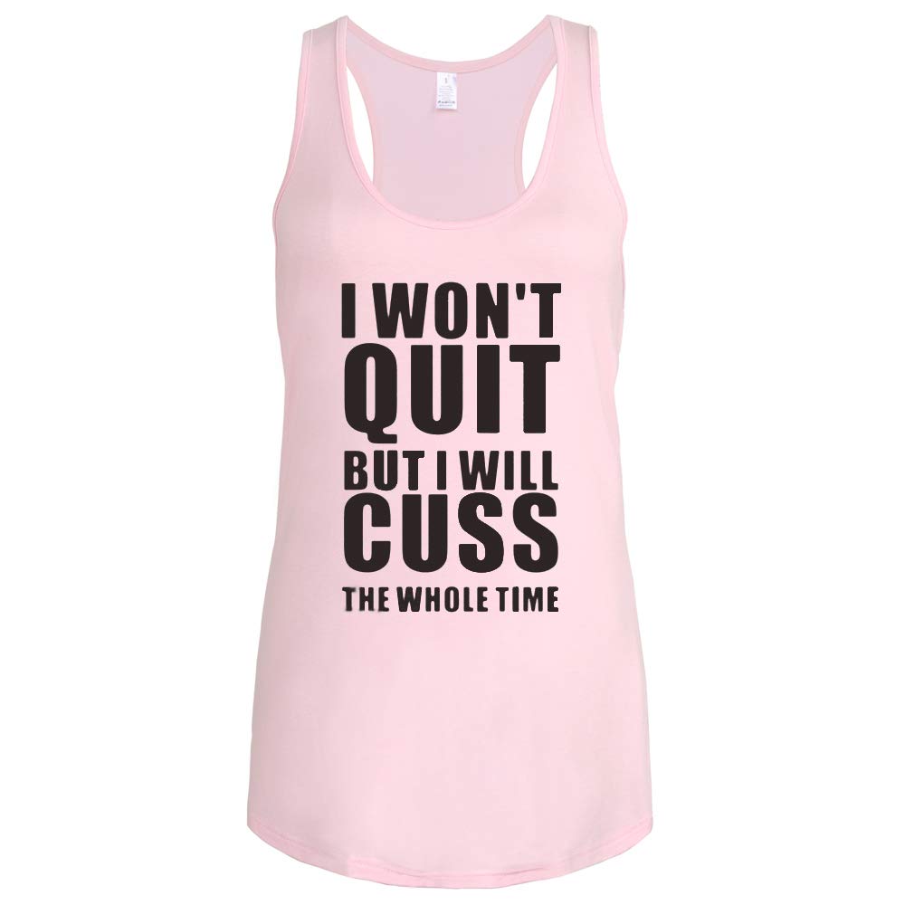 Funny Saying Racerback Tank Tops for Women - Sleeveless Workout Shirts | Gym, Yoga & Summer Casual Wear