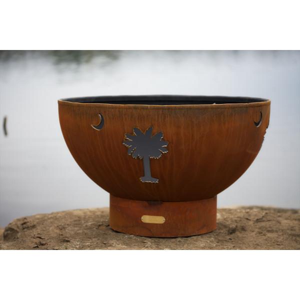 Portable Outdoor Fire Pit - Tropical Moon Design for Backyard, Patio & Camping | Perfect for Bonfires, S'mores & Relaxing Evenings