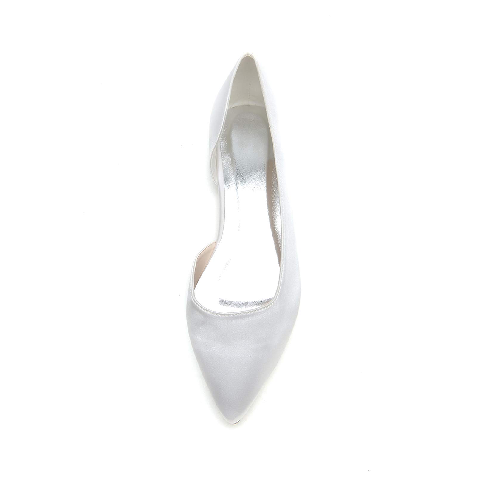 COMFASH Women's Ballet Flats - Elegant Satin Pointed Toe Slip-On Shoes for Wedding, Party & Daily Wear - Comfortable Dress Shoes for Work, Office & Special Occasions