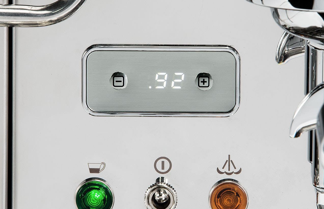 Premium ECM Synchronika Olive Wood Espresso Machine - Professional Italian Coffee Maker for Home & Cafe Use - Perfect for Espresso, Latte & Cappuccino Lovers
