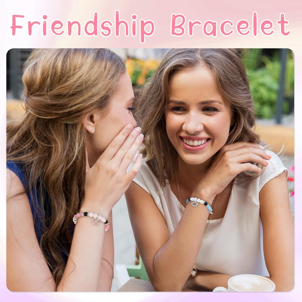 SANNIDHI® Matching Couple Bracelets for Women & Men - Spiderman Pendant Opal Bead Bracelet, Hello Kitty Friendship Bracelet, Magnetic Heart BFF Bracelet - Best Gifts for Girlfriend, Wife, Sisters & Kids (Perfect for Anniversaries, Birthdays & Valentine's Day)