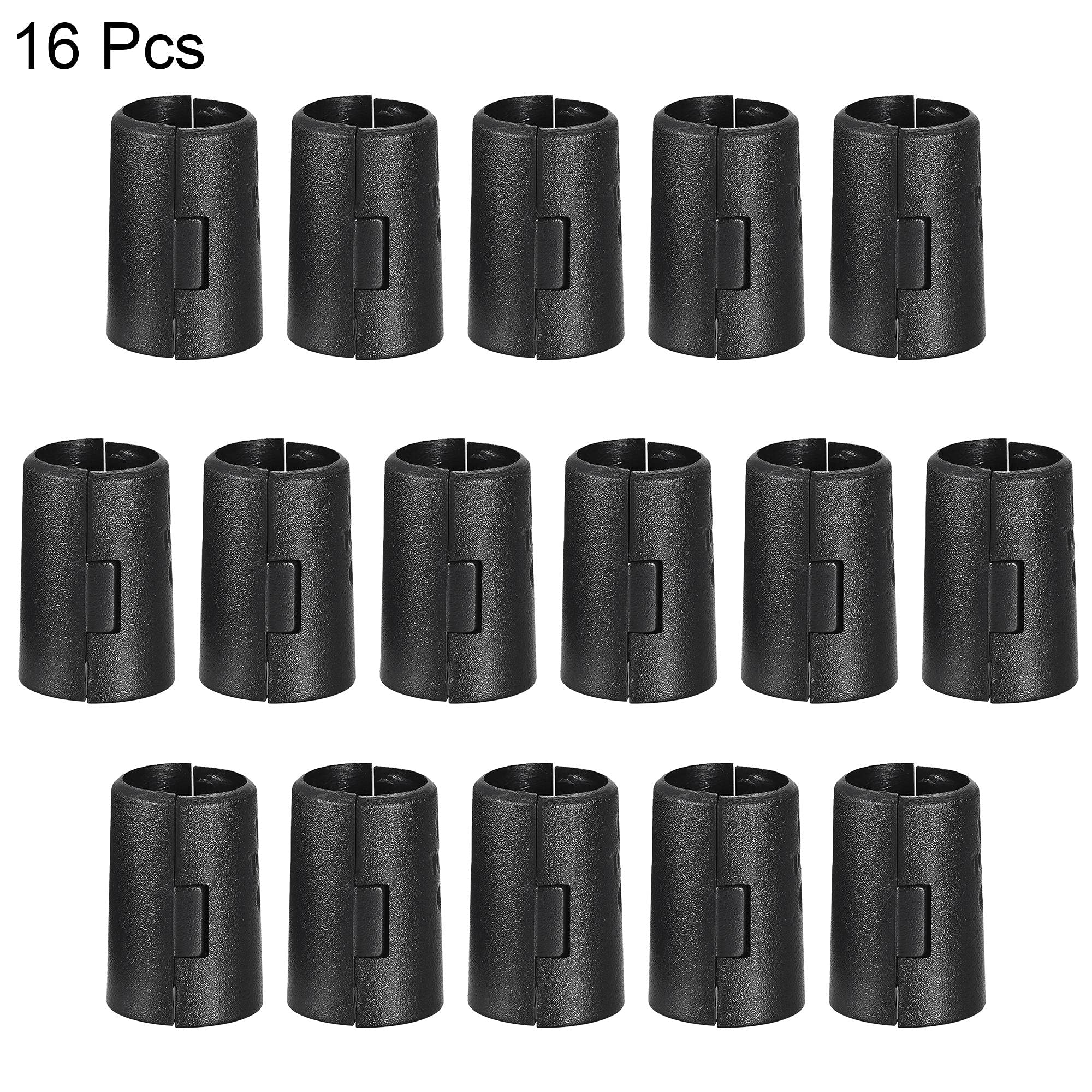 uxcell 3/4 Inch Plastic Wire Shelf Clips - 16 Pack for Wire Shelving System | Secure Storage Organizer for Kitchen, Garage & Closet Shelves