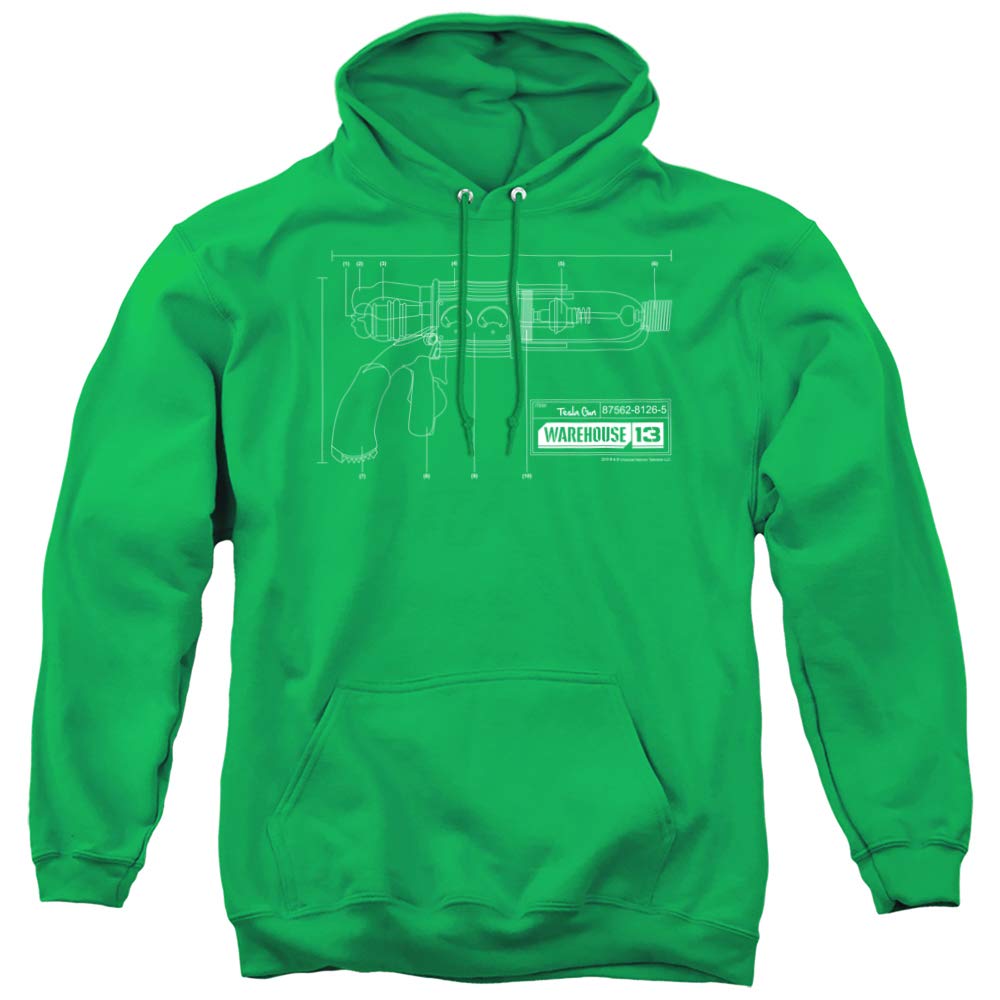 Warehouse 13 Tesla Gun Hoodie - Unisex Pullover Sweatshirt for Men & Women | Sci-Fi TV Show Merchandise | Perfect for Cosplay, Conventions & Fan Gifts
