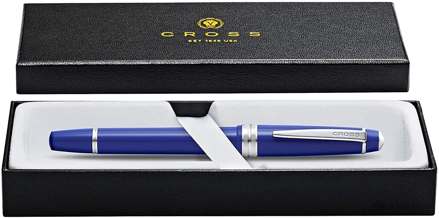 Cross Bailey Light Rollerball Pen - Premium Polished Blue Resin Ballpoint Pen for Smooth Writing | Ideal for Office, School, Journaling & Gift Giving