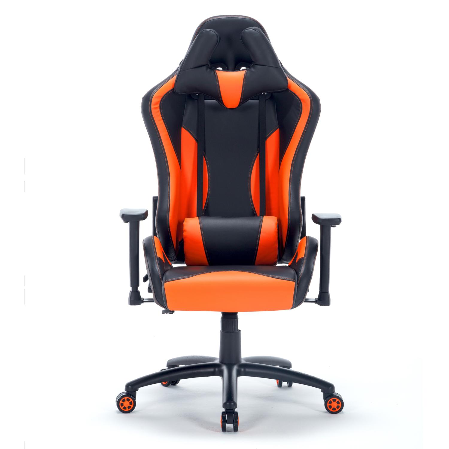 PRO X Series 6060 Ergonomic Gaming Chair - Black & Orange - High Back Racing Style with Lumbar Support for PC, Console & Office Use