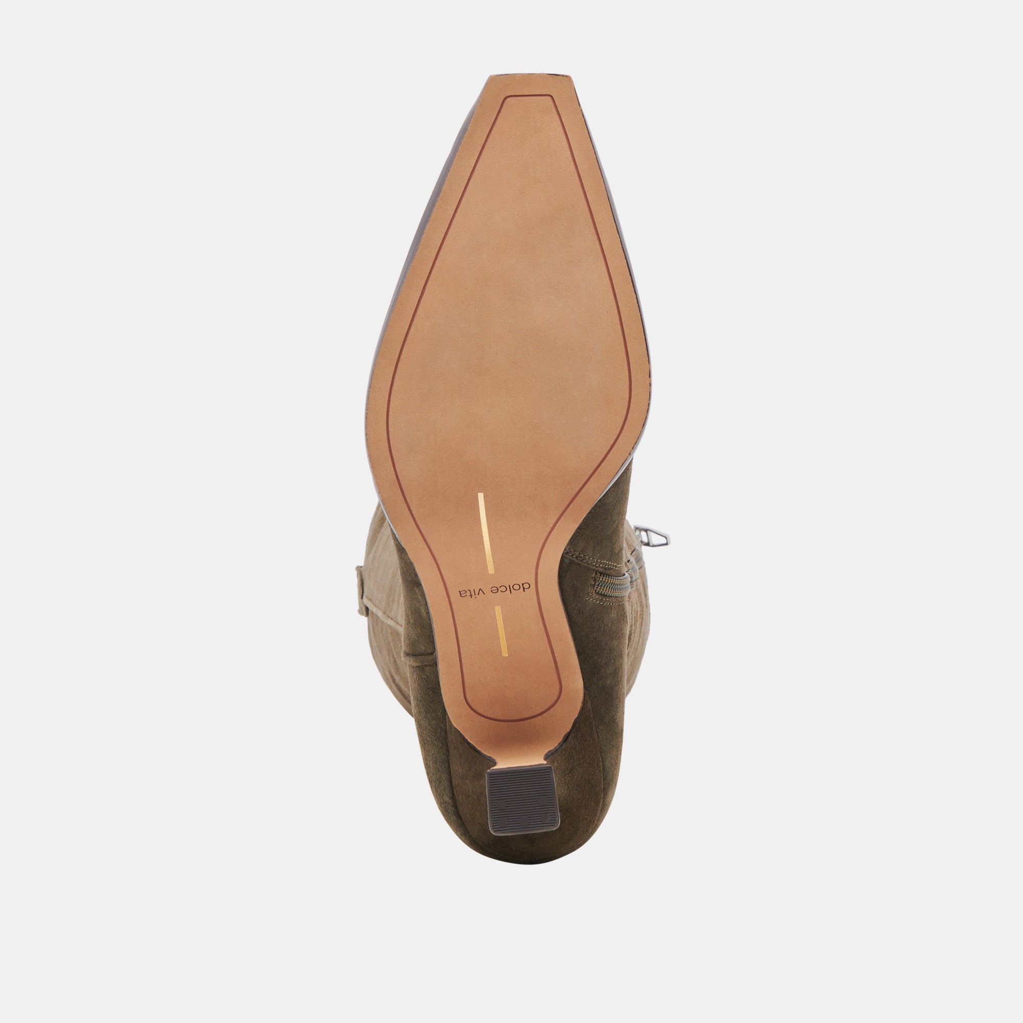 Ariana Wide Calf Boots in Army Suede - Comfortable & Stylish Boots for Women, Perfect for Fall & Winter Outfits, Office Wear & Casual Occasions