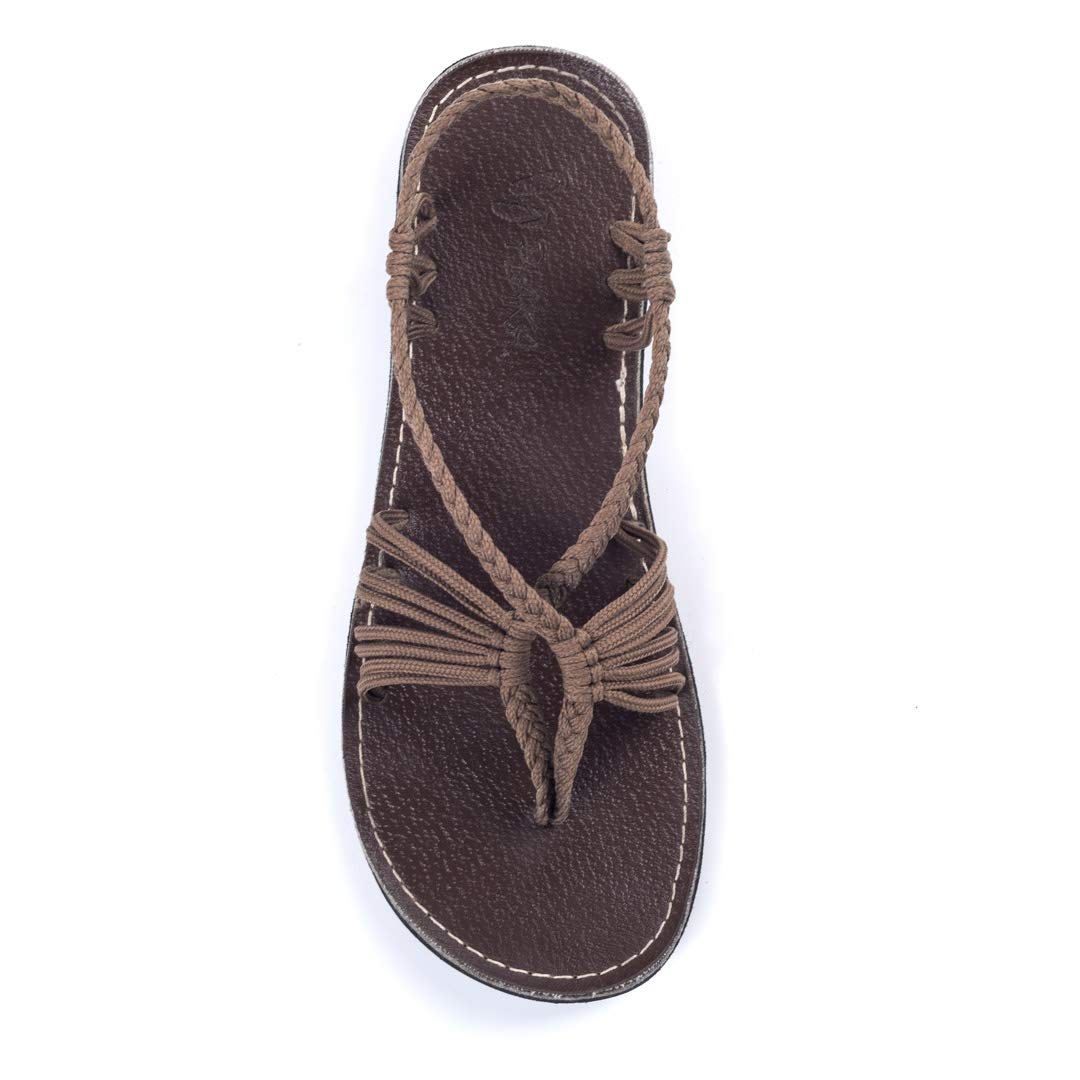 Plaka Seashell Comfortable Women's Sandals - Strappy Dressy Sandals for Women | Beach Walking, Poolside Lounging & Summer Vacation Outfits