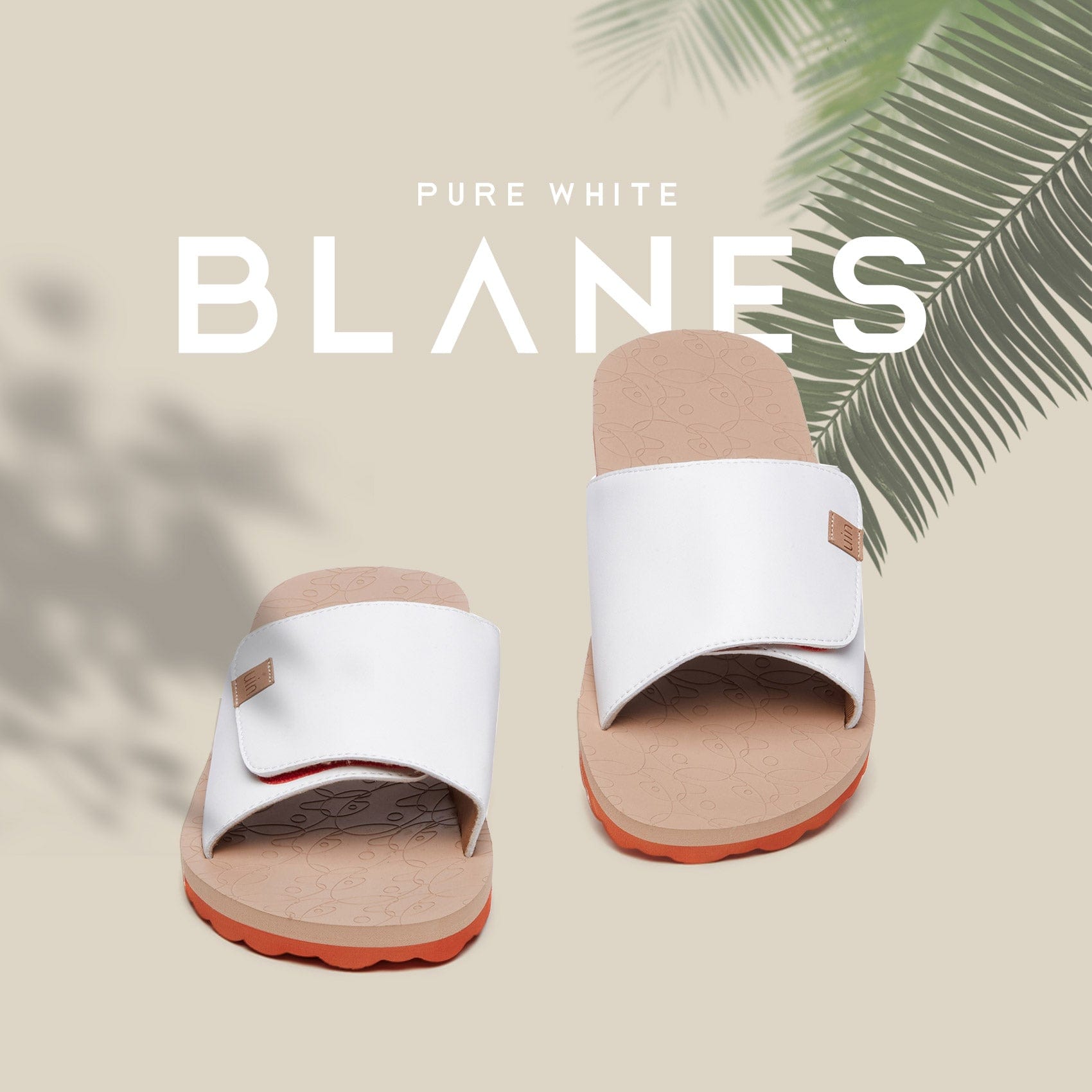 Blanes III Men's Pure White Sneakers - Lightweight Comfortable Casual Shoes for Walking, Running & Everyday Wear