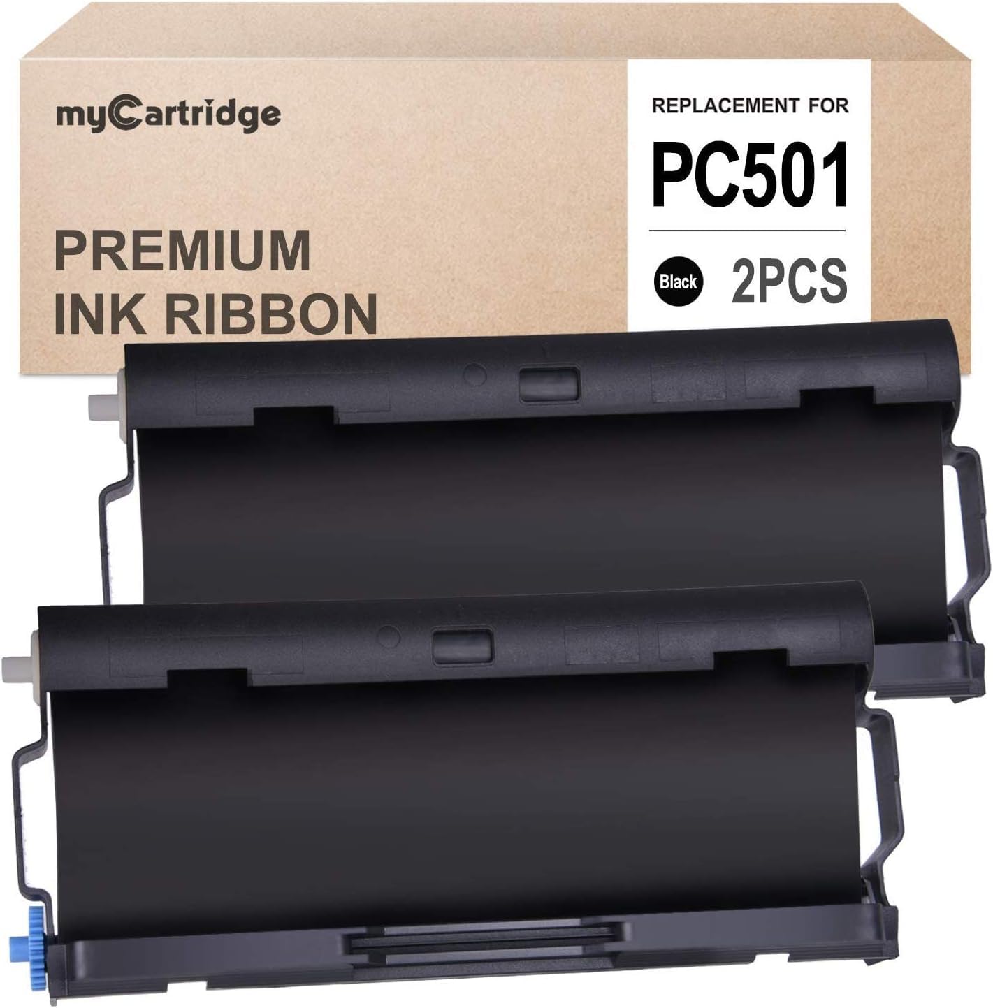 2 Pack PC501 Compatible Toner Cartridge for Brother FAX 575 Fax Printers - High Yield Replacement for Brother Fax Cartridges | Perfect for Home & Office Document Printing