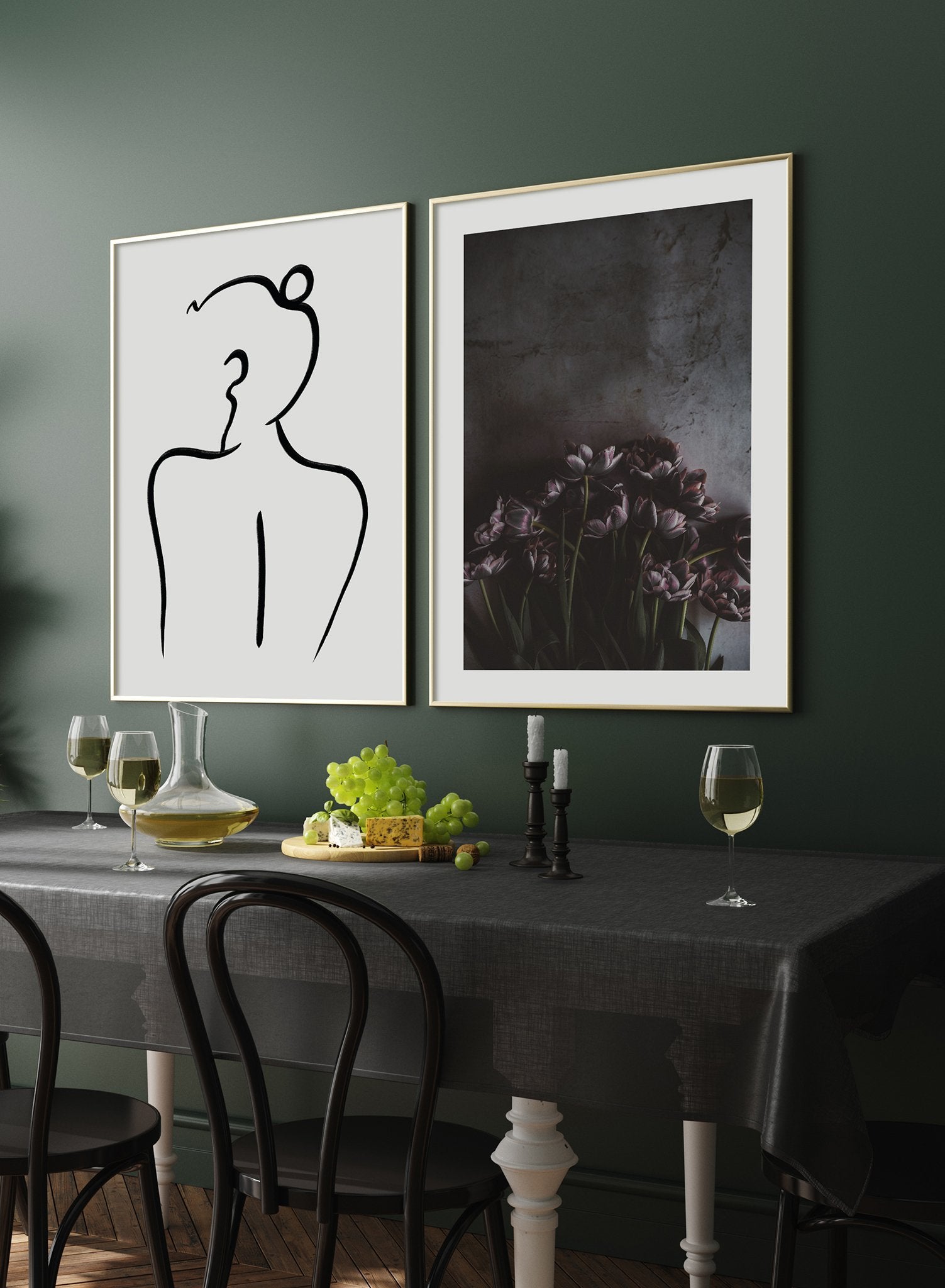 Purple Symphony Art Poster - Elegant Wall Decor for Living Room, Bedroom & Office - Perfect for Home & Office Aesthetics
