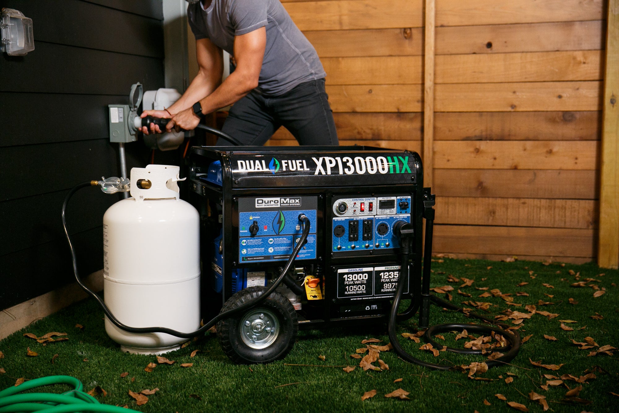 13,000W Dual Fuel Portable Generator with CO Alert - Reliable Power for Camping, Emergencies & Outdoor Events