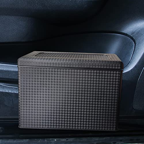 MVJAA Car Trash Can with Lid - Small Auto Garbage Bin for Vehicle, Kitchen, Bedroom & Office - Leakproof & Odor-Proof Storage Solution - Perfect for Road Trips, Daily Commute & Home Organization