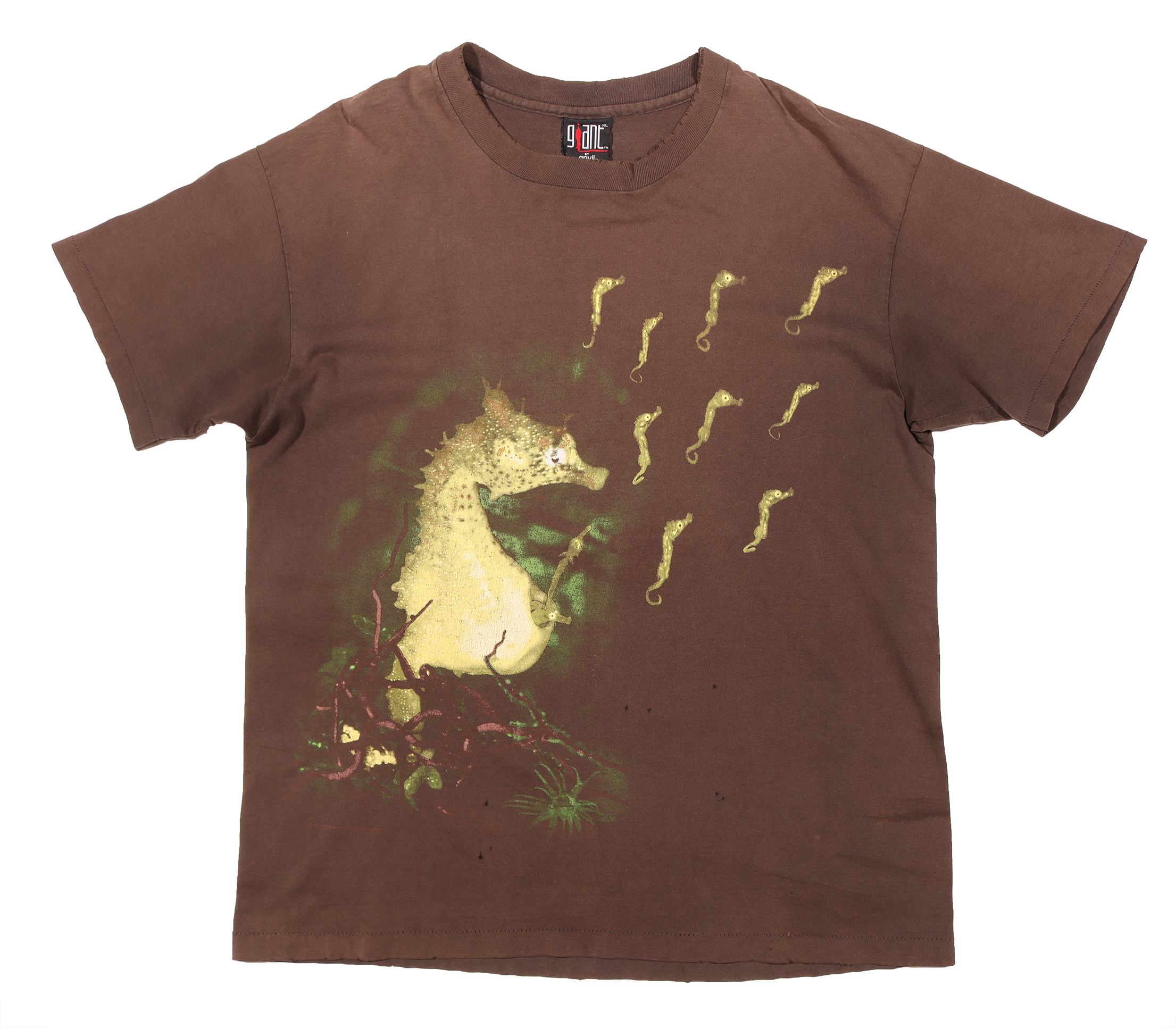 Vintage 1993 Nirvana Seahorse Graphic T-Shirt - 90s Grunge Band Tee for Men & Women - Perfect for Concerts, Casual Wear & Retro Fashion
