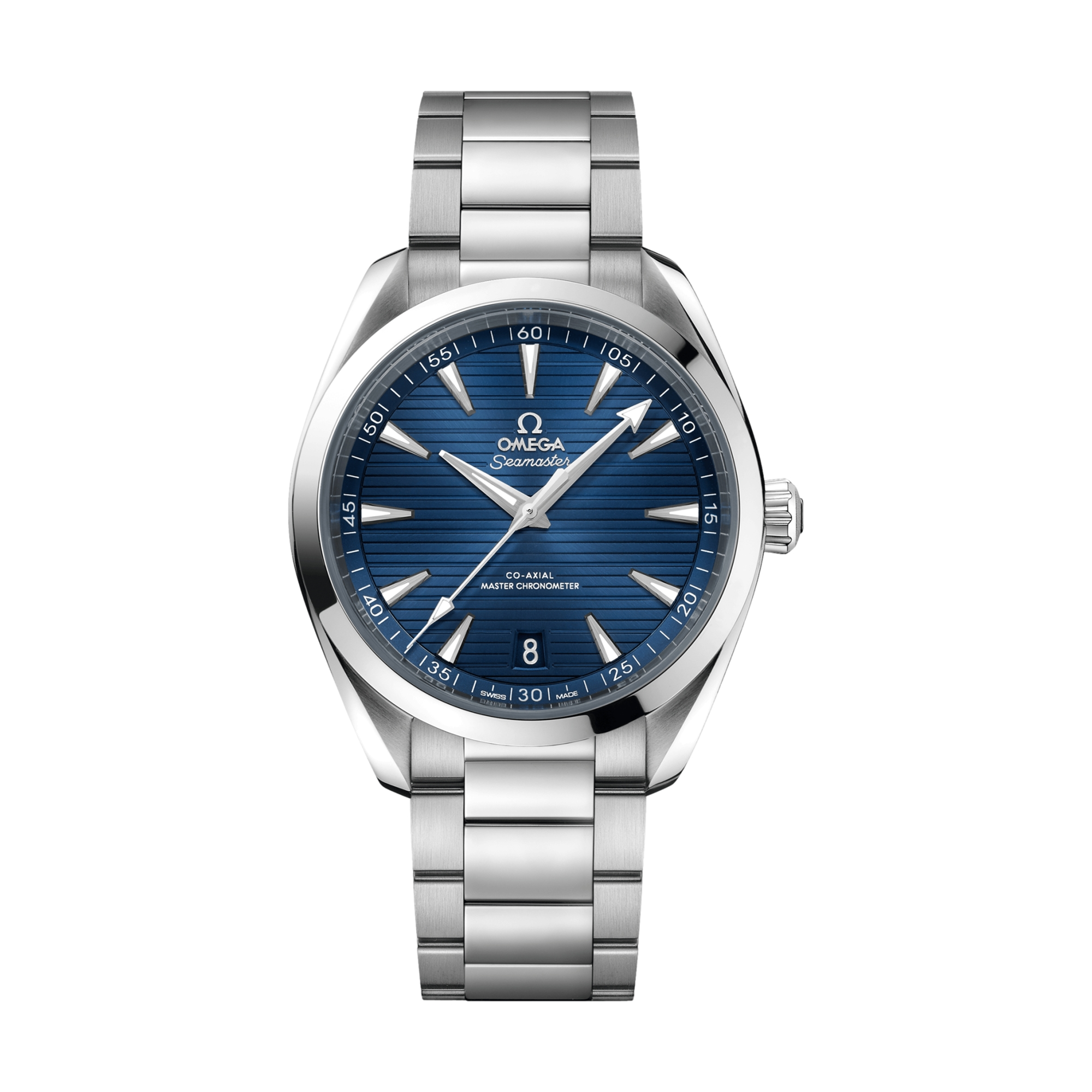 Omega Seamaster Aqua Terra 150M Co-Axial Master Chronometer 41mm Blue Dial Men's Watch - Luxury Dive Watch for Business, Travel & Water Sports