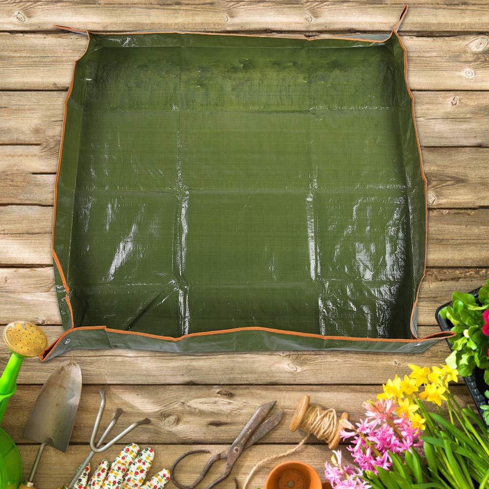 Non-Toxic Garden Tool Set - Waterproof Plant Pot Pad for Backyard, Balcony & Indoor Plants | Keep Hands Clean & Avoid Mess | Perfect for Gardening, Home Decor & Outdoor Use
