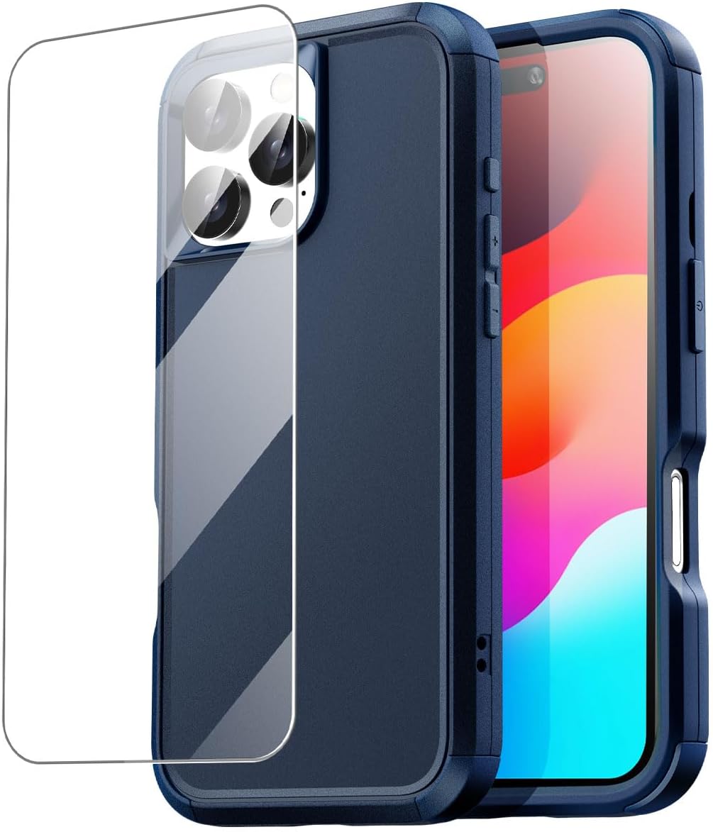 iPhone 16 Pro Case (6.3 Inch) - Magnetic Heavy Duty Drop Protection, Full Body Military Grade Shockproof Cover - Perfect for Outdoor Adventures & Daily Use