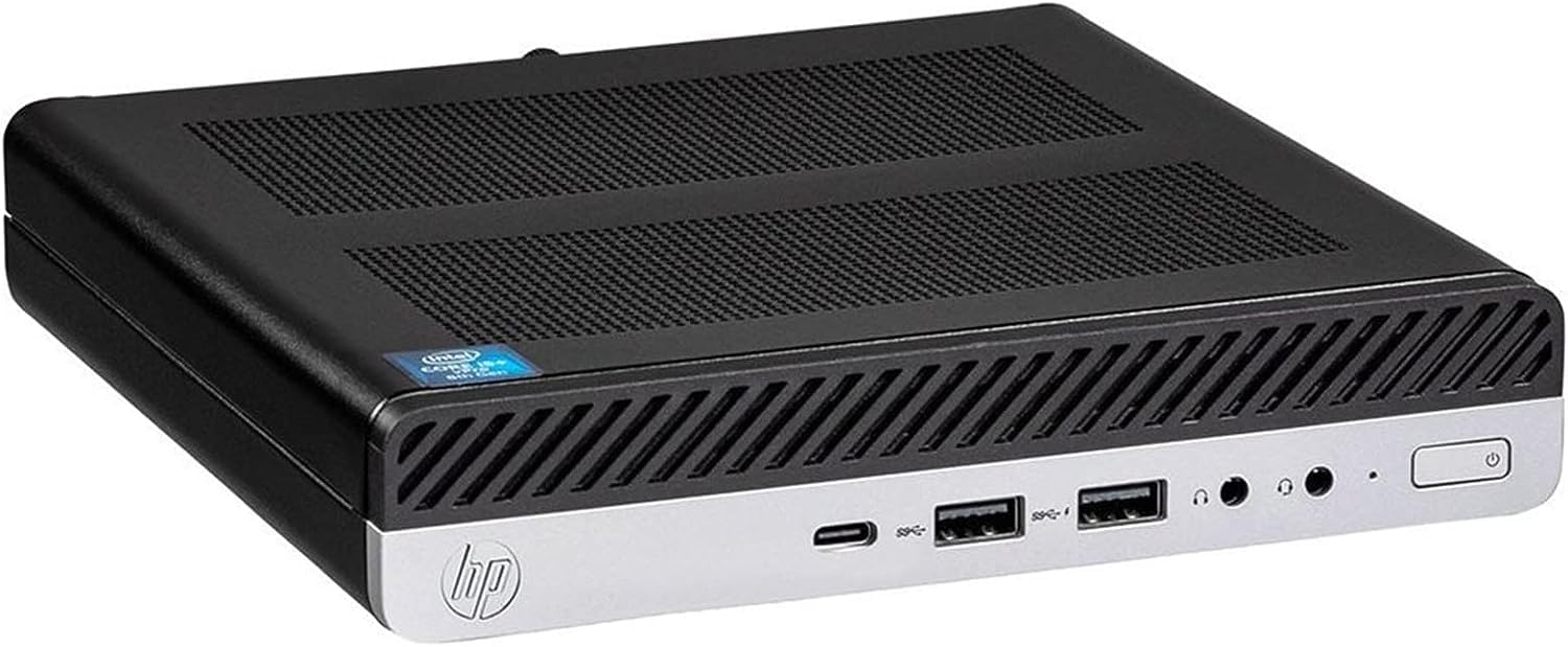 Refurbished HP EliteDesk 800 G4 Mini PC - Intel Core i5-8400T, 16GB DDR4 RAM, 240GB SSD, Windows 11 Pro & Office 2021 - Compact Business Desktop Computer for Home Office, Small Business & Remote Work