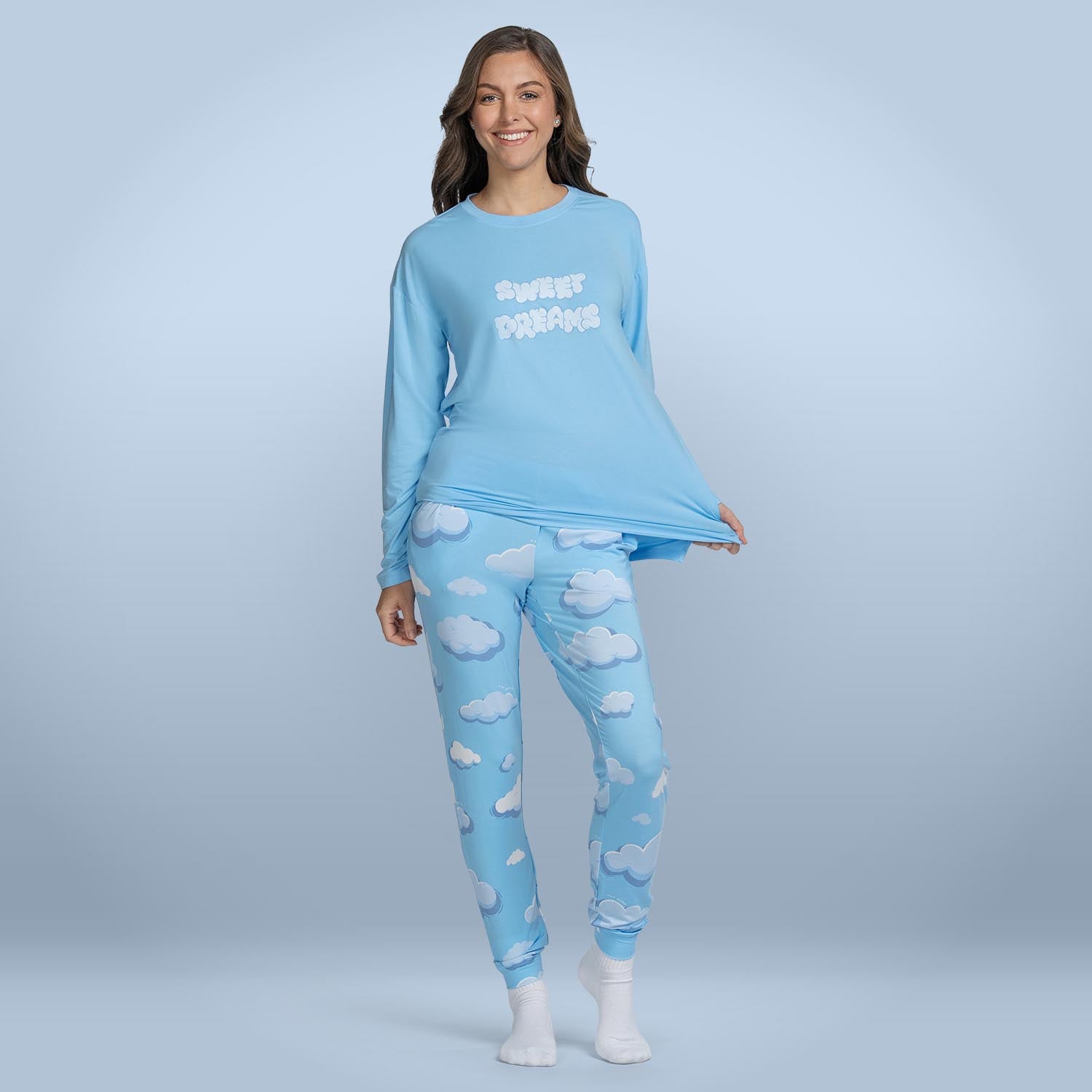 Cooling Cloud Long Sleeve Pajama Top for Women - Soft & Breathable Sleepwear for Hot Sleepers - Perfect for Summer Nights & Relaxing at Home