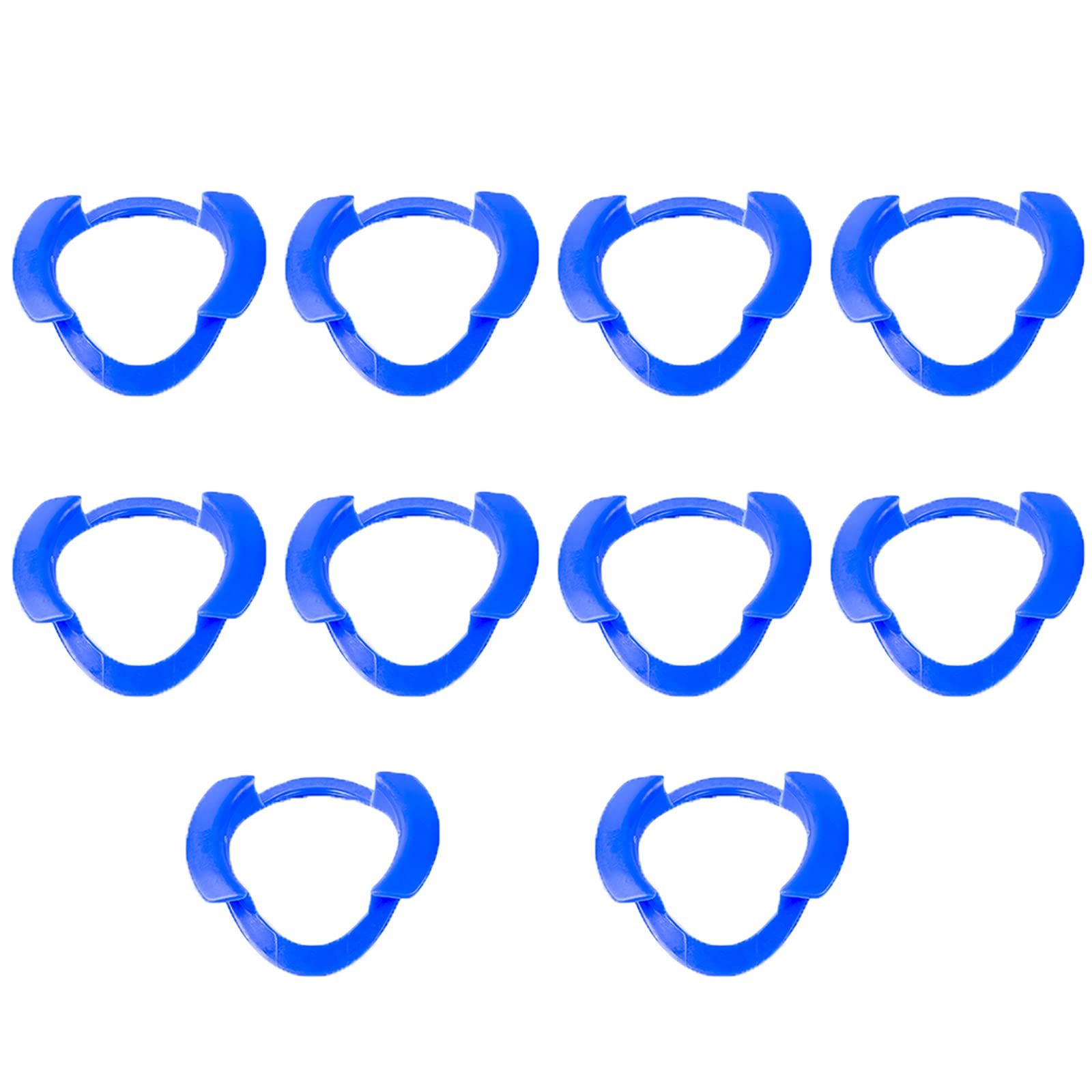 10 Pcs Dental Mouth Opener Intraoral Cheek Lip Retractor - O-Shape Cheek Expander for Teeth Whitening & Dental Procedures - Autoclavable Blue Dental Accessories - Perfect for Dentists, Orthodontists & At-Home Teeth Care