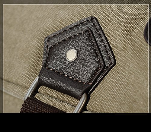 Durable Canvas Messenger Bag for Men - Travel, Work & Gym Shoulder Bag - Casual & Sporty Backpack (Black) - Perfect for Commuting, Outdoor Adventures & Daily Use