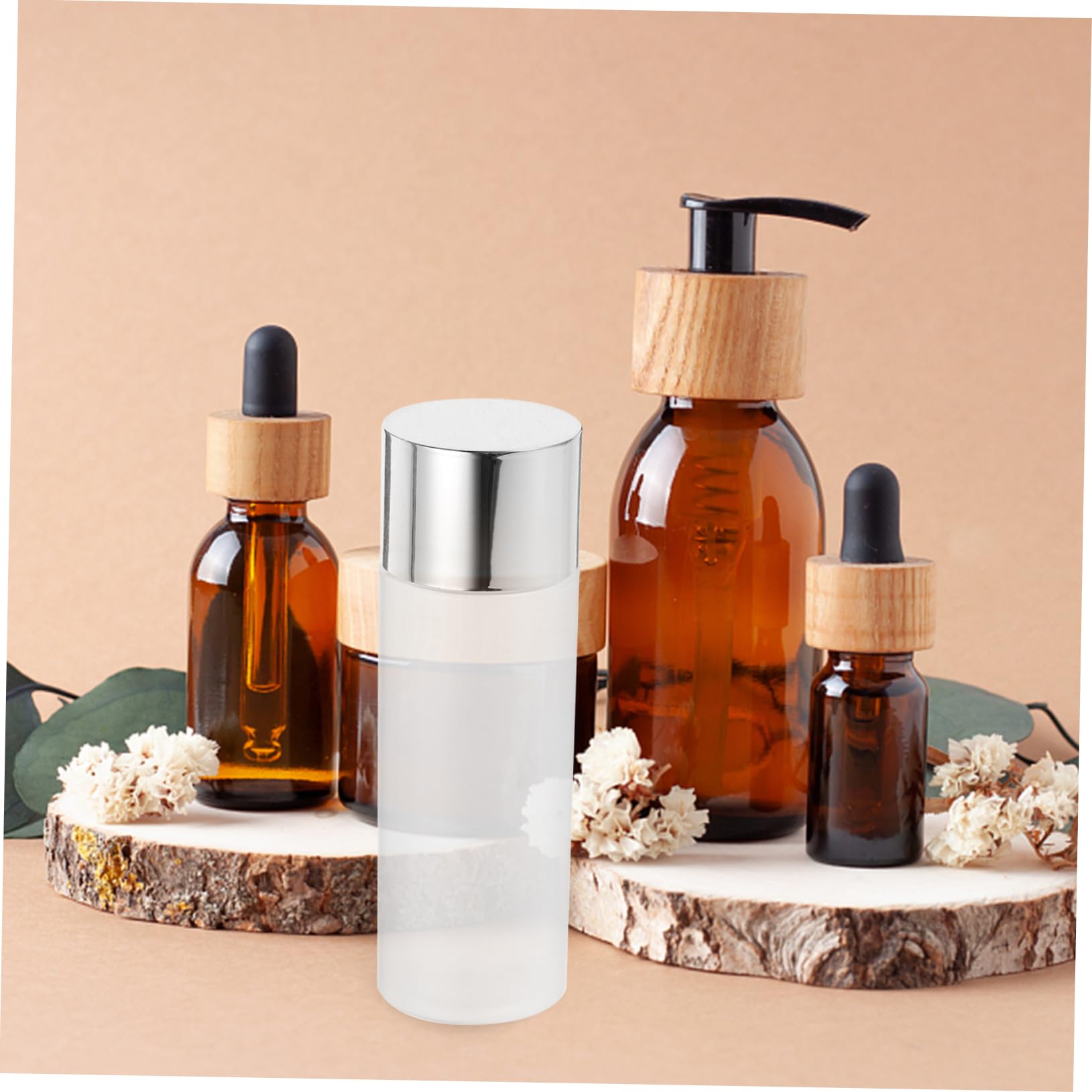 HONMEET 120ml Refillable Empty Lotion Bottles for Travel Makeup Storage - Leak-Proof Toner Bottles Set - Perfect for Skincare, Cosmetics & Toiletries on the Go