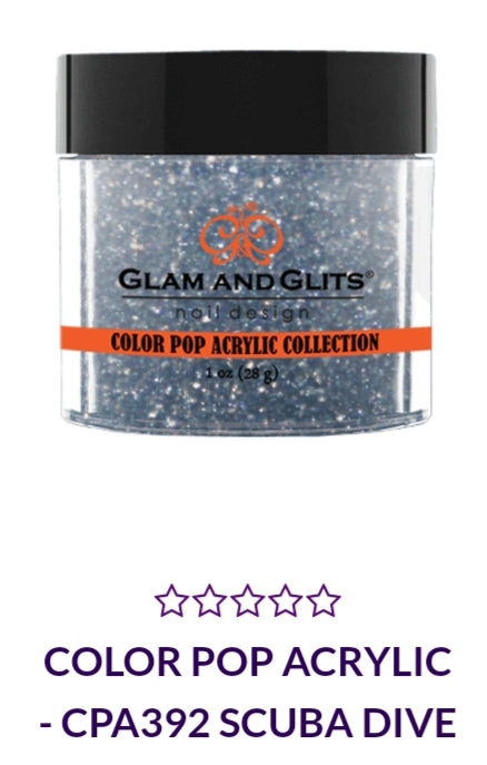GLAM AND GLITS COLOR POP COLLECTIONS CPA392 1 oz Nail Polish - Vibrant Long-Lasting Colors for Scuba Diving, Swimming & Water Sports