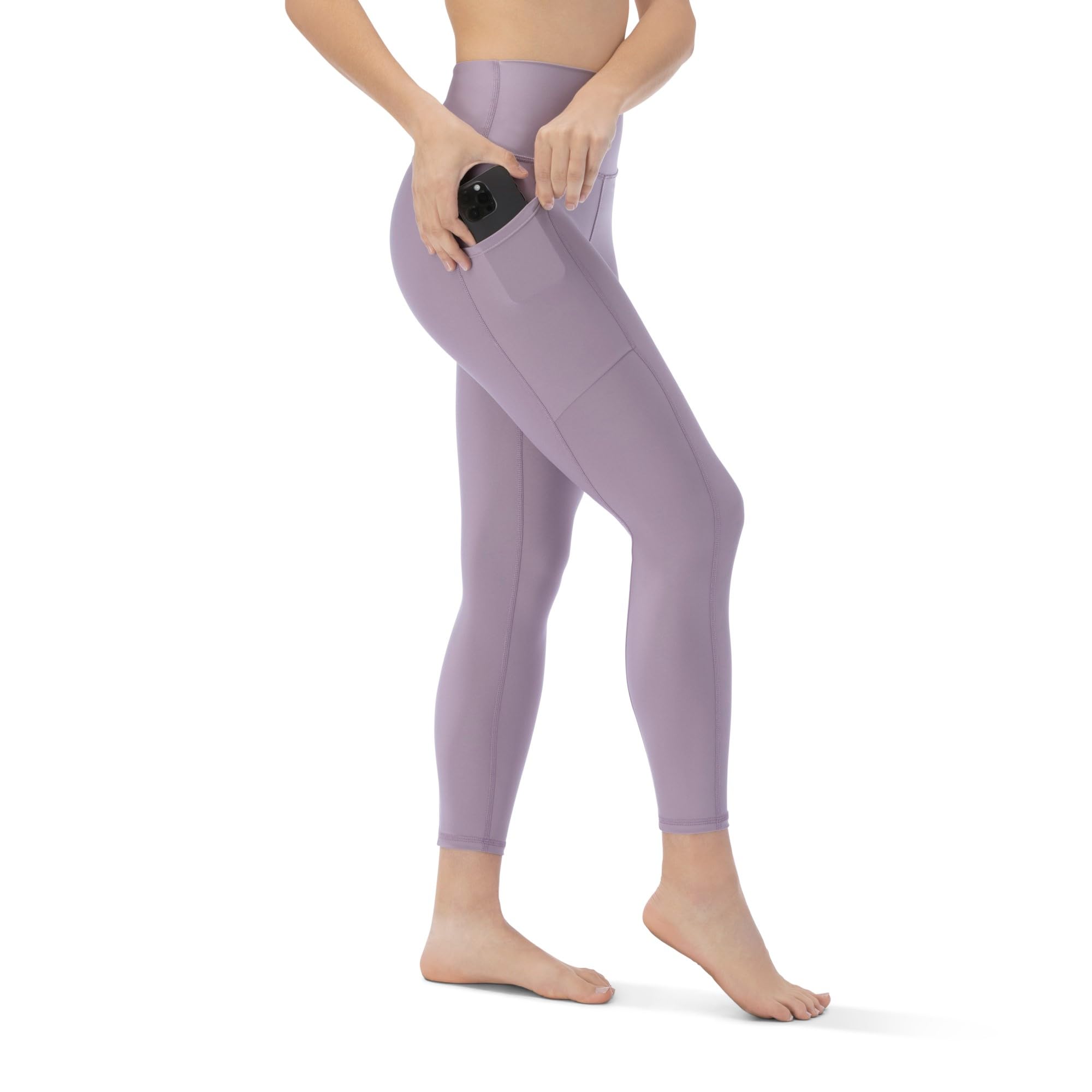 KADI High Waisted Yoga Pants for Women - 7/8 Length Workout Leggings with Pockets & Tummy Control - High Compression Fitness Pants for Running, Gym & Yoga