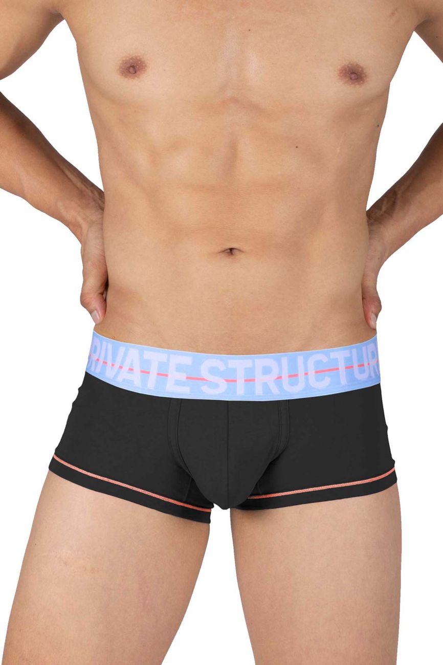 Private Structure Mo Lite Mid Waist Trunk - Breathable Comfort Underwear for Men | Perfect for Workout, Travel & Everyday Wear
