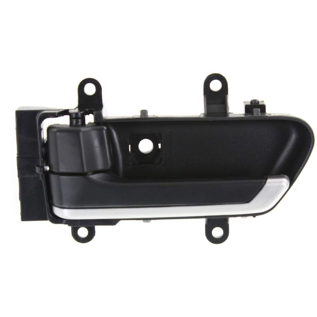 Infiniti FX45 Interior Door Handle Front or Rear - Driver Side Black (2003) with Door Lock Button | Base Trim | Replacement Part for Car Interior Repair & Maintenance