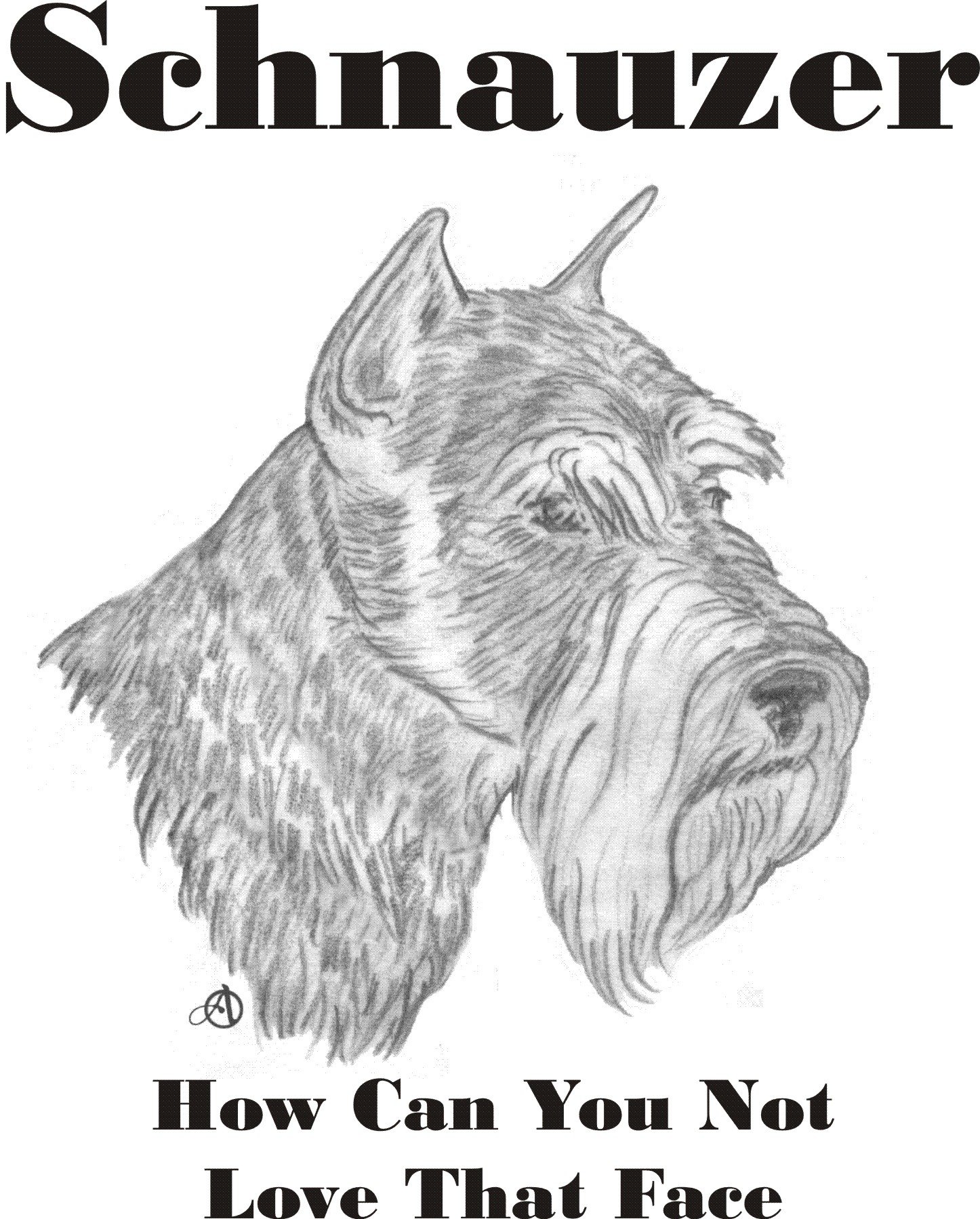 Cahoon's Closet Schnauzer Dog Lover T-Shirt - Funny Pet Owner Apparel for Dog Moms & Dads - Perfect Gift for Schnauzer Fans - Wear to Dog Parks, Pet Events & Casual Outings