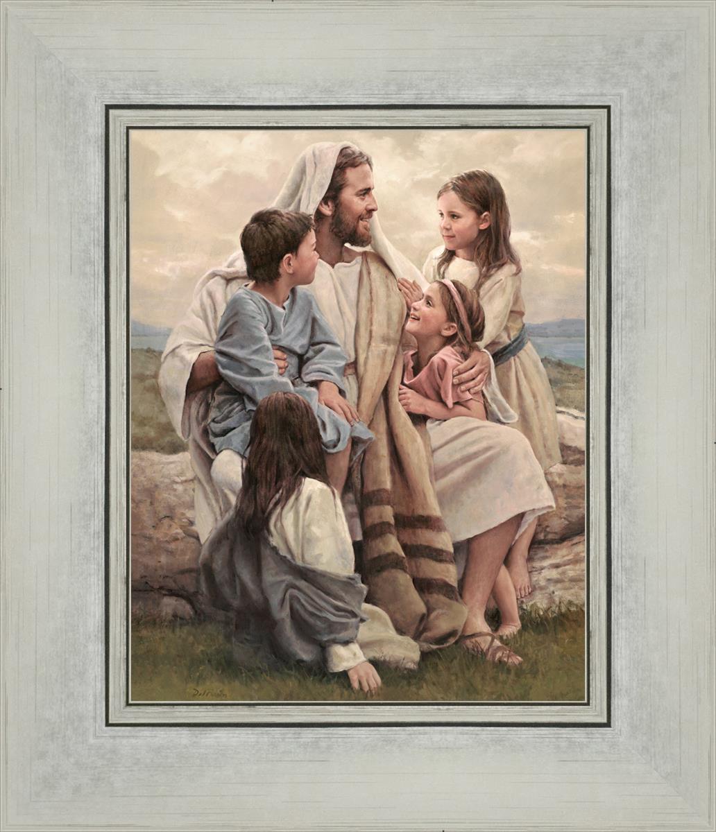 Perfect Love By Del Parson - Beautiful Religious Wall Art for Home Decor, Church & Wedding Gifts - Inspirational Christian Painting for Living Room, Bedroom & Office