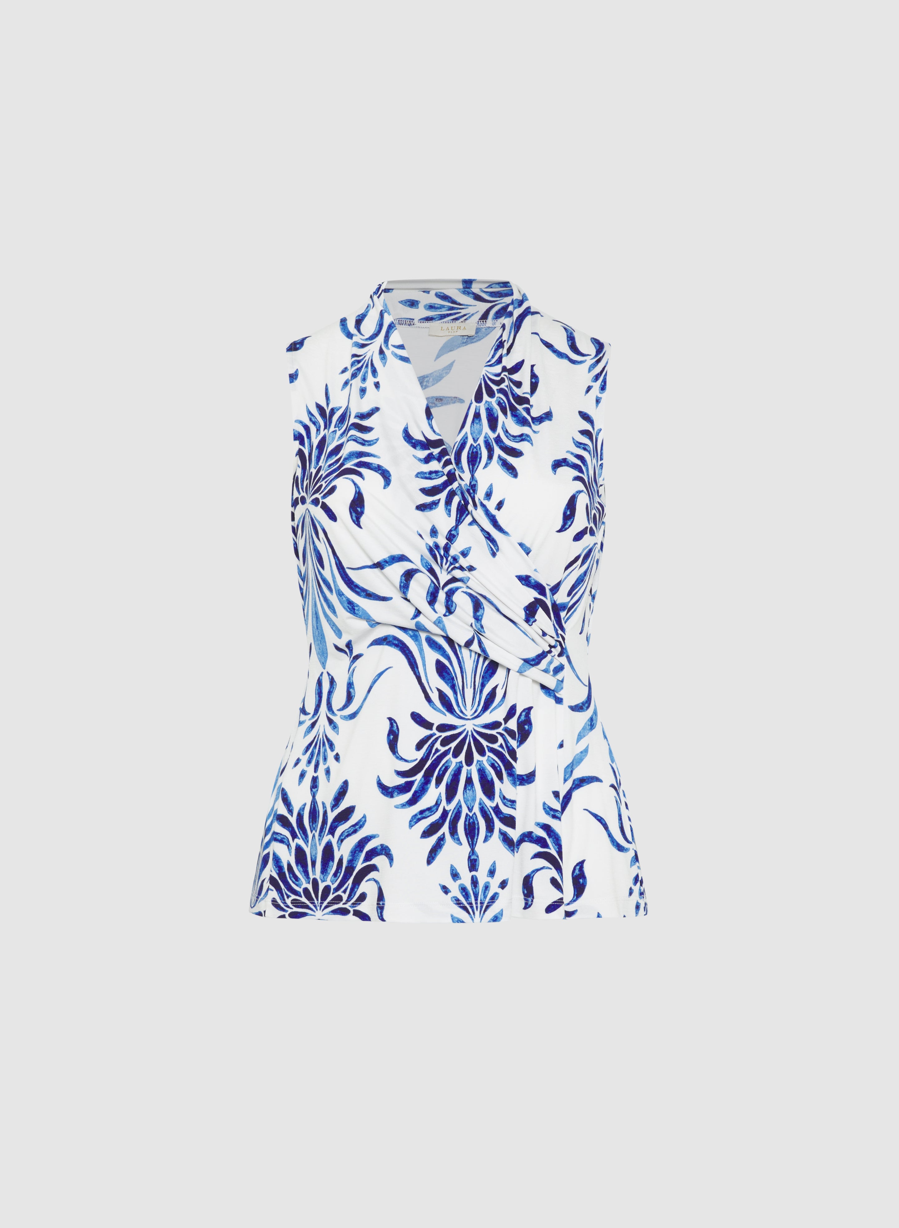 Elegant Baroque Print Blouse - Vintage Floral Pattern Women's Tops for Casual Wear & Special Occasions