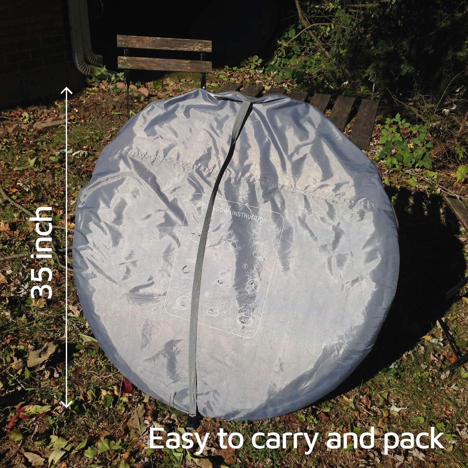 4 Person Instant Pop Up Tent - 9.5’X6.6’X52’’ Waterproof Family Camping Tent with 2 Doors | Automatic Setup for Easy Camping, Hiking, Backpacking & Outdoor Adventures | Perfect for Family Trips, Beach Days & Music Festivals