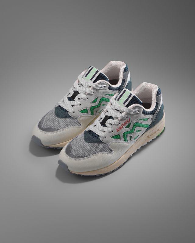LEGACY 96 Sneakers - Lily White & Island Green Colorway | Stylish Casual Shoes for Men & Women | Perfect for Running, Walking & Everyday Wear