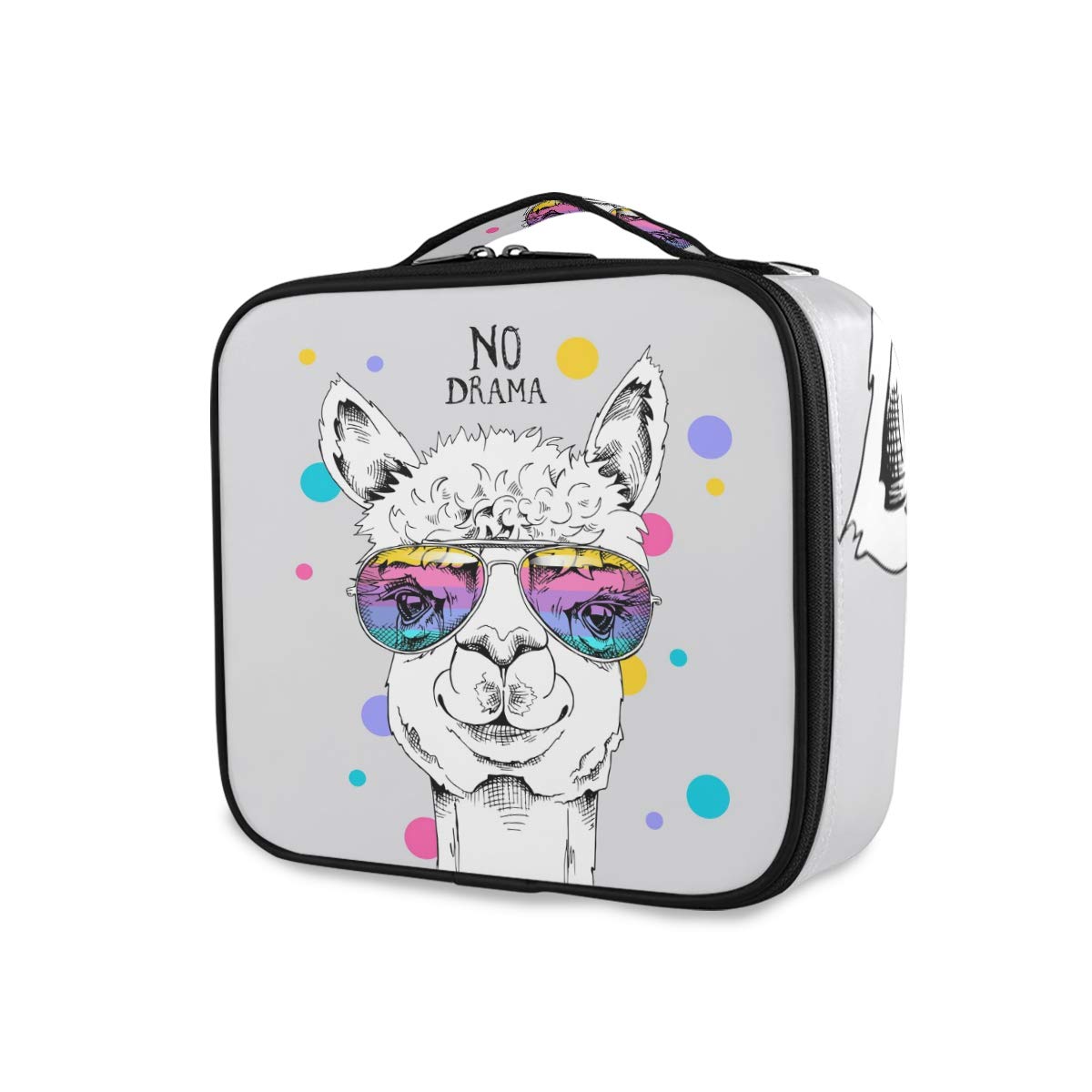 VIKKO Funny Llama Makeup Bag - Waterproof Cosmetic & Toiletry Travel Organizer Case for Women, Girls | Perfect for Travel, Gym, Beach & Daily Use