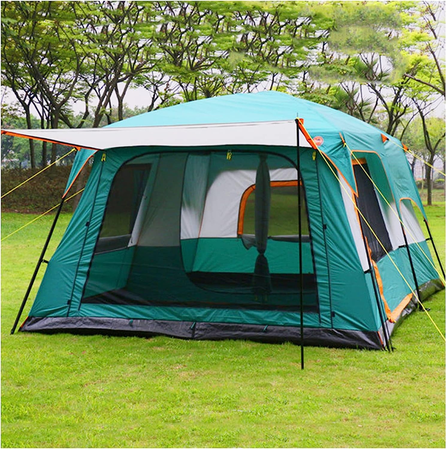 LLCDZR 5-8 Person Backpack Tent - Spacious, Insect-Proof Instant Dome Tent for Family Camping, Hiking & Outdoor Parties | Perfect for Group Adventures, Beach Trips & Music Festivals