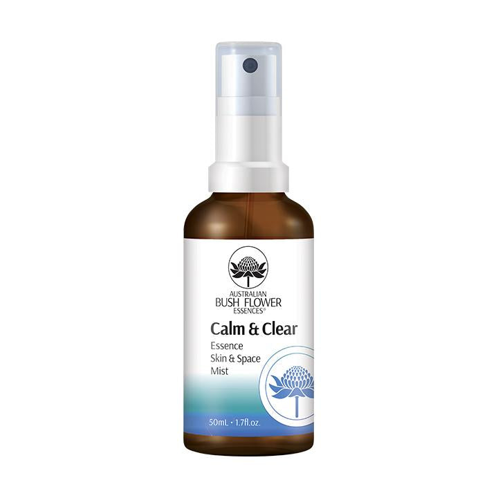 Australian Bush Flower Calm And Clear Organic Mist - Natural Stress Relief & Emotional Balance Spray | Perfect for Meditation, Yoga & Relaxation at Home or Office