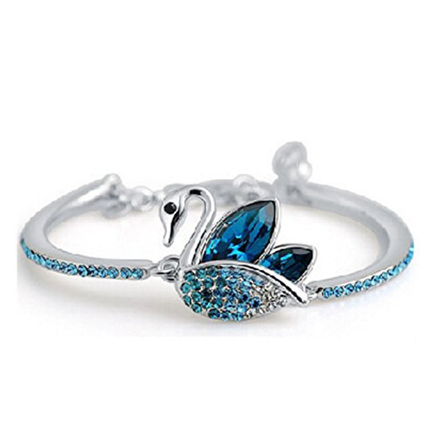YouBella Crystal Bracelets for Women - Elegant Fashion Jewelry Set, Adjustable Bangle Bracelet for Girls & Teens | Perfect for Parties, Weddings & Everyday Wear
