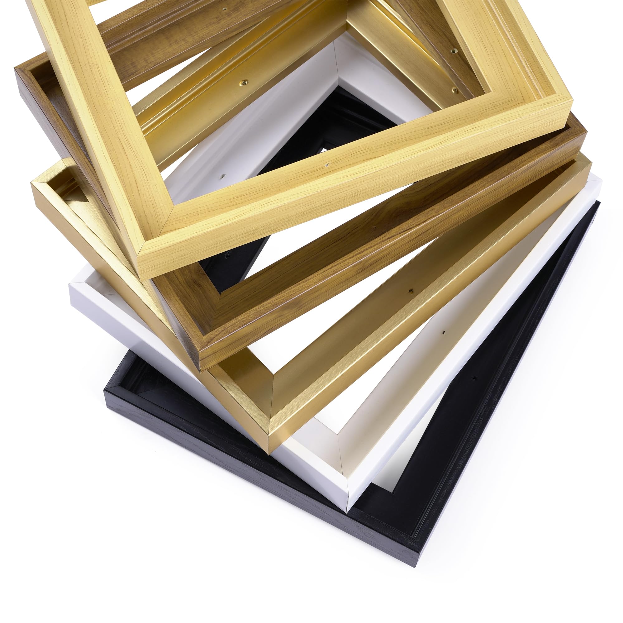 Premium Walnut Brown Canvas Floater Frame 12