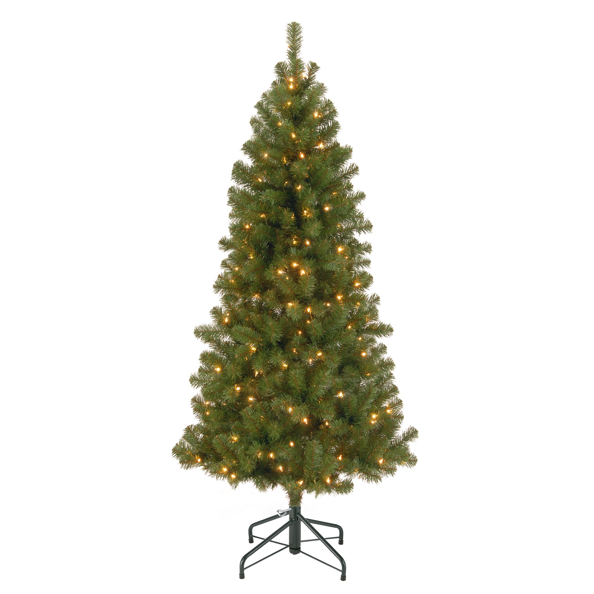 6 ft. Pre-Lit Canadian Fir Grande Artificial Christmas Tree with 500 Clear LED Lights - Perfect for Living Room, Office, and Holiday Decorations