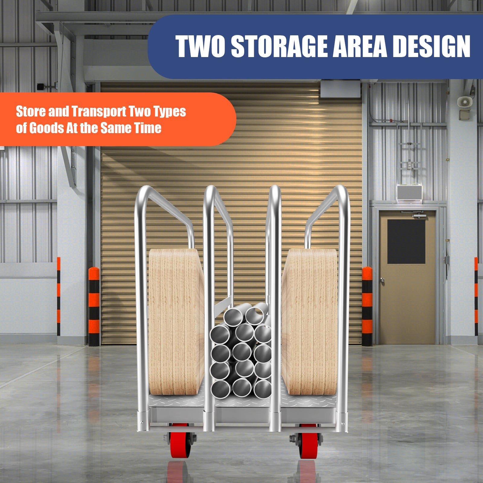 GARVEE 2-in-1 Heavy Duty Steel Panel Truck Cart - 36