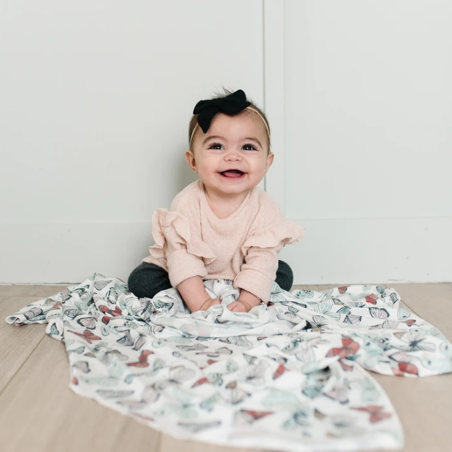 Premium Copper Pearl Swaddle Blanket - Soft & Breathable Baby Wrap with Stylish Dot Pattern - Perfect for Newborns, Infants & Toddlers - Ideal for Swaddling, Nursing, Stroller & Car Seat Use