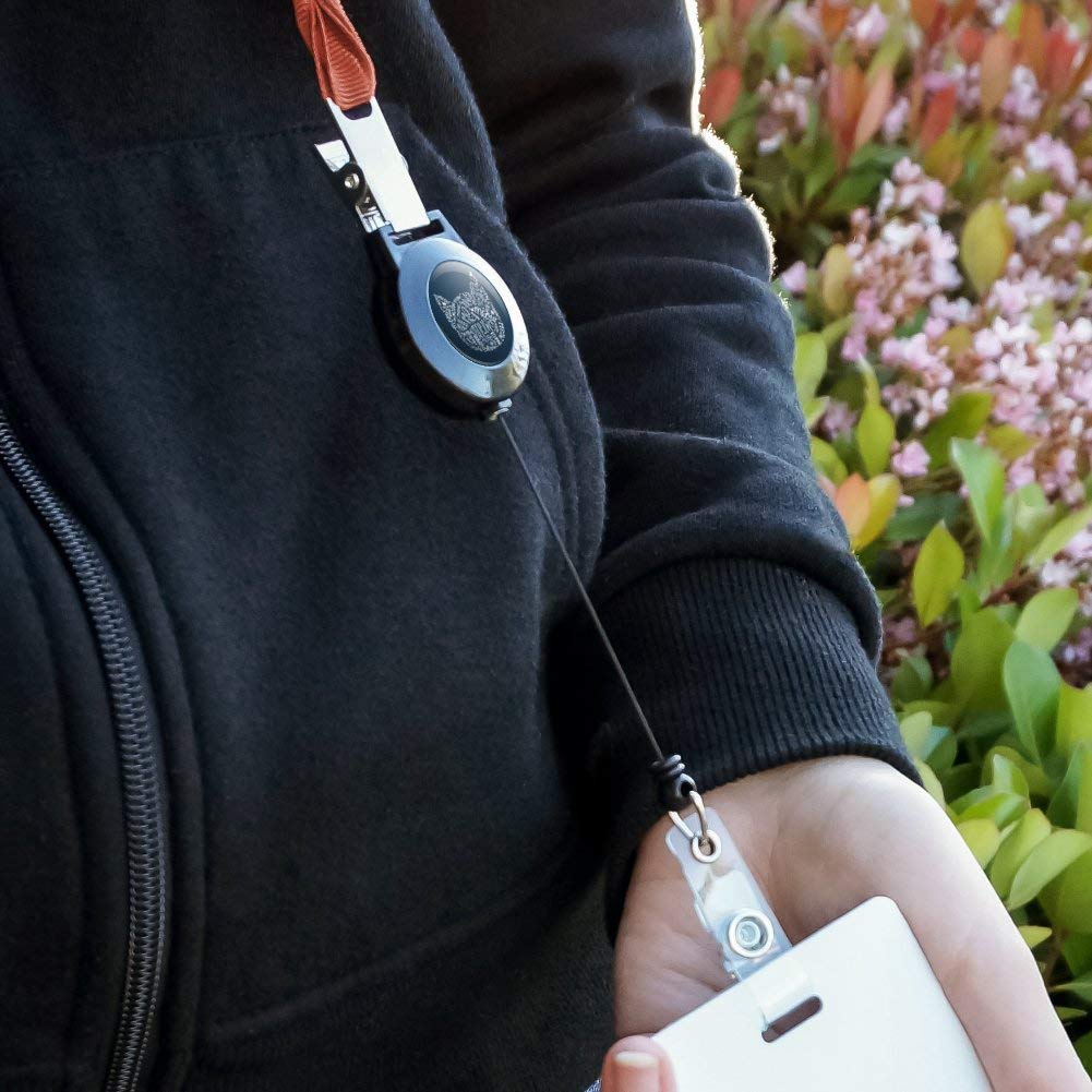 Retractable Cat Silhouette Lanyard with ID Badge Holder - Perfect for Office, School, Conventions & Pet Lovers Accessories